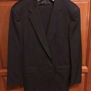 Gray pinstripe Brooks Brothers suit
